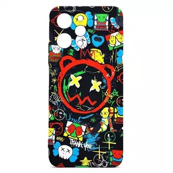 Чехол-накладка Luxo Creative для смартфона Xiaomi Redmi 12 4G, силикон, черный 105 (226119)