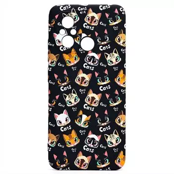 Чехол-накладка Luxo Creative для смартфона Xiaomi Redmi 12C/Poco C55, силикон, черный 094 (226130)