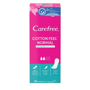 Carefree Cotton Normal ежедневные прокладки, 20 шт.