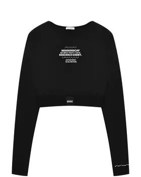 Укороченный топ, черный Dolce&Gabbana