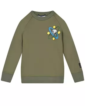 Свитшот цвета хаки с принтом "планета" Scotch&amp;Soda детский