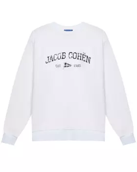 Свитшот с лого, белый Jacob Cohen