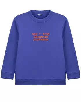 Свитшот с принтом "Dont ctop dreaming" Dolce&amp;Gabbana детский