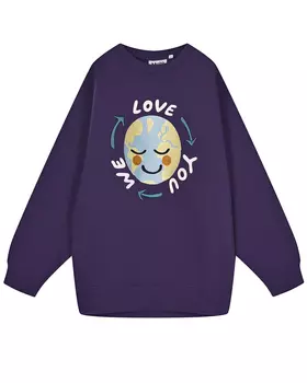 Свитшот с принтом "планета" We love you Molo детский