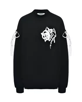Свитшот с принтом "роза" MSGM