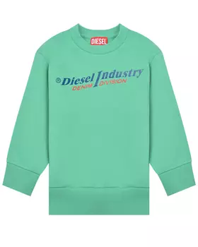 Свитшот зеленого цвета Diesel