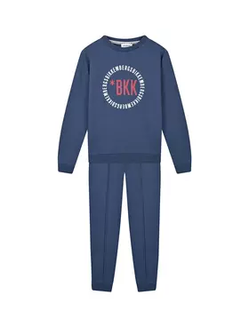 Темно-синий спортивный костюм с круглым лого Bikkembergs детское