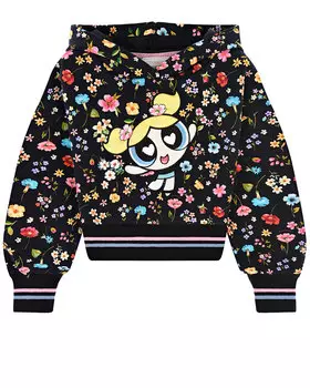 Толстовка-худи с декором "Powerpuff girls" Monnalisa детская