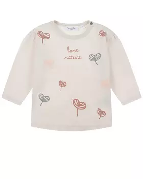 Толстовка с принтом "Love nature" Sanetta Pure