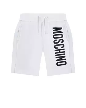 Трикотажные бермуды с вертикальным лого Moschino