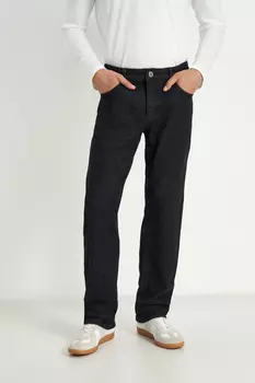 Утепленные джинсы straight fit мужские