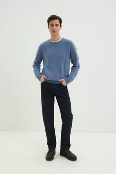 Утепленные джинсы straight fit мужские