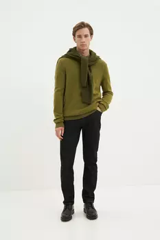 Утепленные джинсы straight fit мужские