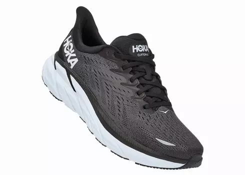 Кроссовки мужские Hoka M CLIFTON 8 (Black/White USA 9 || UK || RUS || 1119393-BWHT-9)