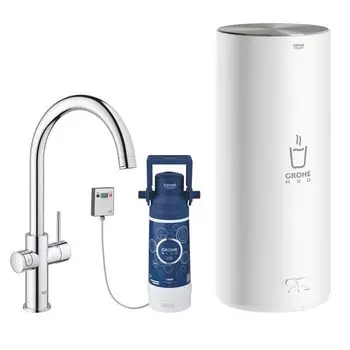 Смеситель для кухни Grohe Red Duo New 30079001 с водонагревателем
