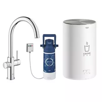 Смеситель для кухни Grohe Red Duo New 30083001 с водонагревателем