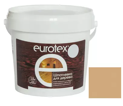 Шпатлевка акриловая по дереву Eurotex Бук 1,5 кг
