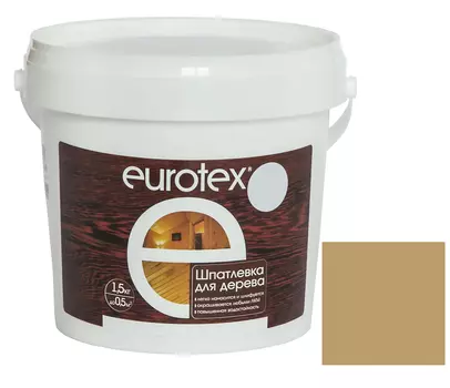 Шпатлевка акриловая по дереву Eurotex Дуб 1,5 кг