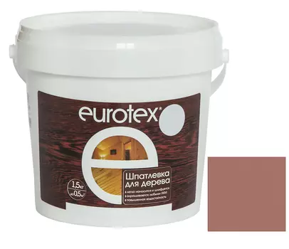 Шпатлевка акриловая по дереву Eurotex Махагон 1,5 кг