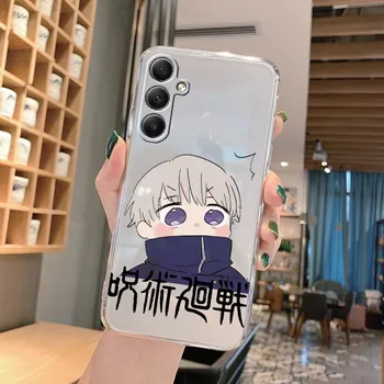 Мягкий прозрачный силиконовый чехол с рисунком аниме для Samsung A55 M35 S24 Xiaomi Redmi Note 13 Poco C65 iPhone Camera Противоударный защитный чехол Samsung Galaxy A11