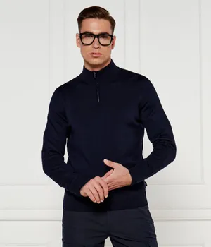 Водолазка Boss Ebenji Regular Fit с молнией, синий