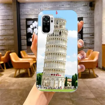 The Leaning Tower Of Pisa Phone Case For Xiaomi 12 11T 10 9 Redmi Note 11 10 10S Pro Redmi 9 9A 8 Transparent Phone Cover Xiaomi 12-12X