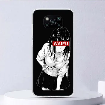 Мягкий чехол Sugoi Senpai из японского аниме Waifu для Xiaomi Poco X3 NFC X4 M4 Pro M3 M2, чехол для телефона F3 F2 F1 Mi Note 10 Lite A3 A2 A1 Xiaomi Poco X3