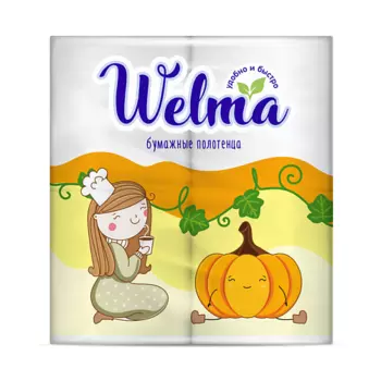 WELMA Полотенца бумажные двухслойные 112.0