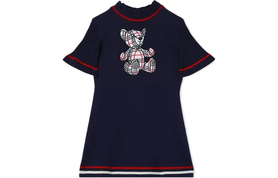 Платье детское Burberry, темно-синий