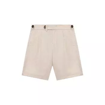 Шорты из льна и хлопка Brunello Cucinelli