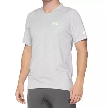 Велоджерси 100% Celium Jersey, короткий рукав, Vapor/Lime, 2021