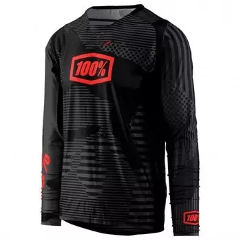 Велоджерси 100% R-Core-X DH LS Jersey Black Camo