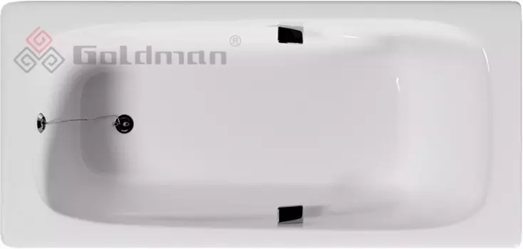 Ванна чугунная Goldman Art 180х85 с отверстиями для ручек