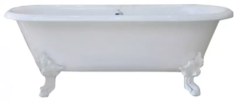 Чугунная ванна Magliezza Patricia 183x80 ,ножки белые