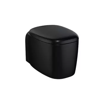 Унитаз подвесной VitrA Plural 7830B483-0075 безободковый, черный матовый