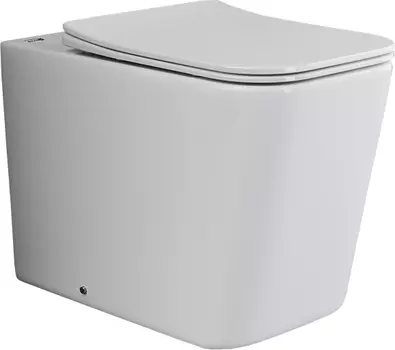 Унитаз приставной Ceramicanova Cubic Rimless CN1809 безободковый, с микролифтом