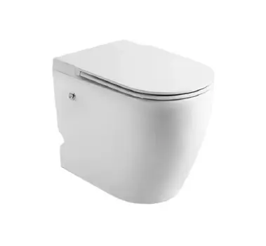 Унитаз приставной Ceruttispa Sella Pulse CT10198 с функцией импульсного смыва, безободковый, с сиденьем микролифт