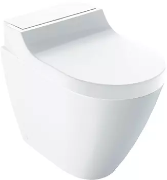 Унитаз приставной Geberit AquaClean Tuma Comfort 146.310.SI.1 вставка белое стекло