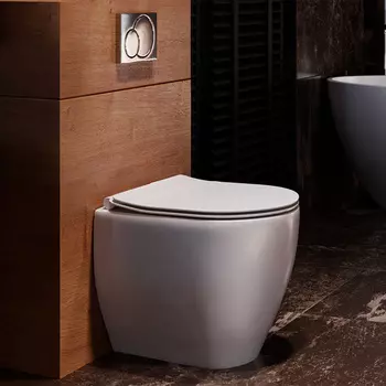 Унитаз приставной Kerasan Flo 311001 безободковый, белый
