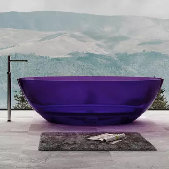 Ванна Abber Kristall AT9702Amethyst прозрачная фиолетовая