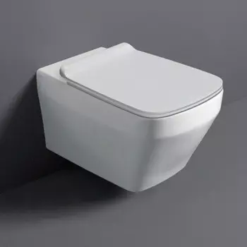 Унитаз подвесной Simas Baden Baden BB18bi matt безодобковый, белый матовый