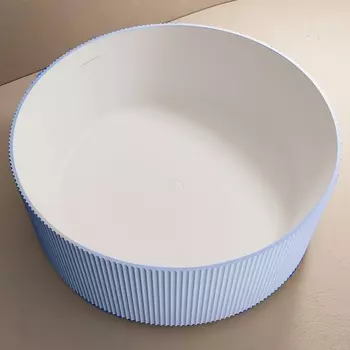 Ванна из искусственного камня Abber Stein AS9679Blau 150х150 голубая