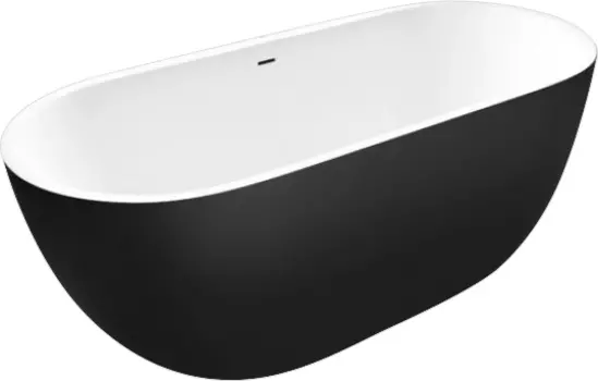 Ванна из искусственного камня Aquatica Corelia Black White