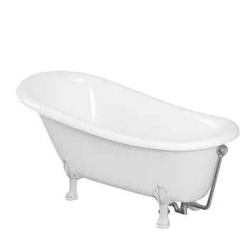 Ванна из искусственного камня Creto Corsica 24-1111 170х80 с белыми ножками