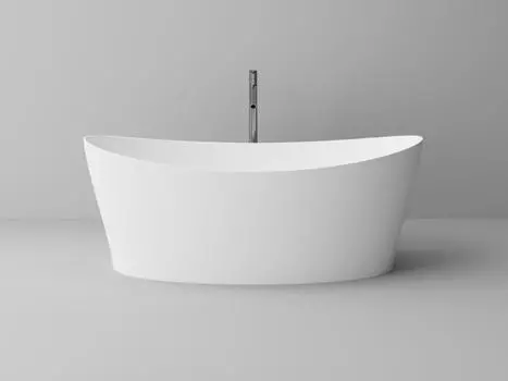 Ванна из искусственного камня Marmite 0073 Top Solid White 160 белая матовая без перелива