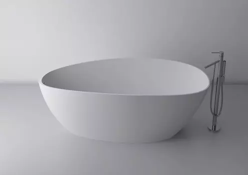 Ванна из искусственного камня Marmite Rita XL Top Solid White 170 белая матовая