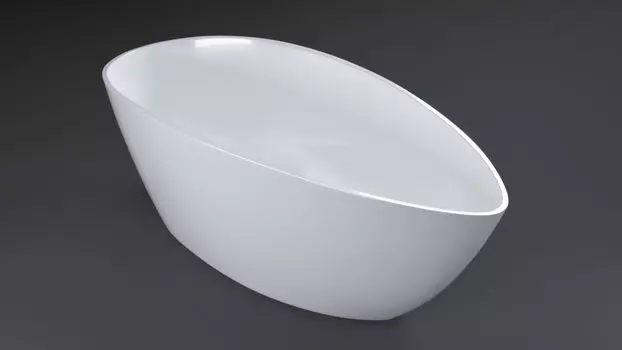 Ванна из искусственного камня Nilo Adagio Solid Piccolo bianco mat 160х70