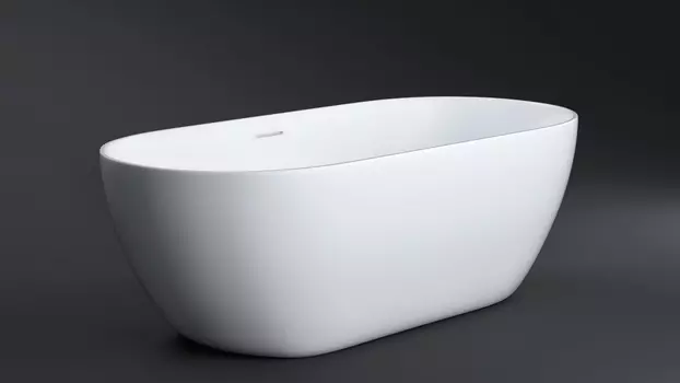 Ванна из искусственного камня Nilo Barcelona Solid bianco mat 170х80