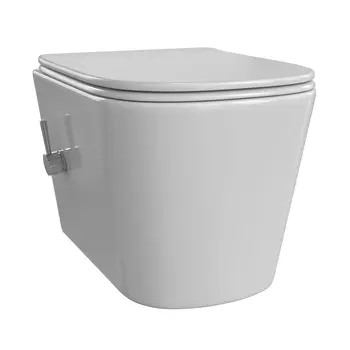 Унитаз подвесной Taliente Correto CR25200+SMcromo безободковый с сиденьем микролифт