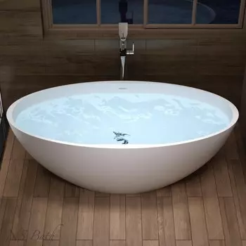 Ванна из искусственного камня NS Bath NSB-16804 168х80 глянцевая/матовая
